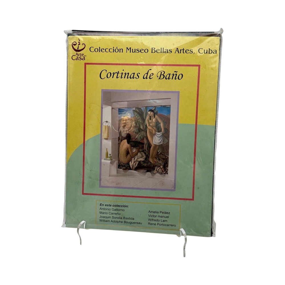 Shower Curtain Fine Art Nude Bathers Cortinas de Baño Cuba Cuban Museum New